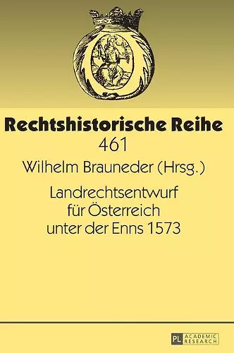 Landrechtsentwurf fuer Oesterreich unter der Enns 1573 cover