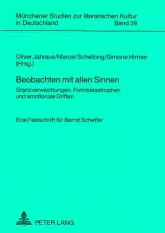 Beobachten Mit Allen Sinnen cover