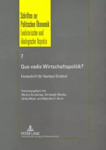 Quo vadis Wirtschaftspolitik? cover