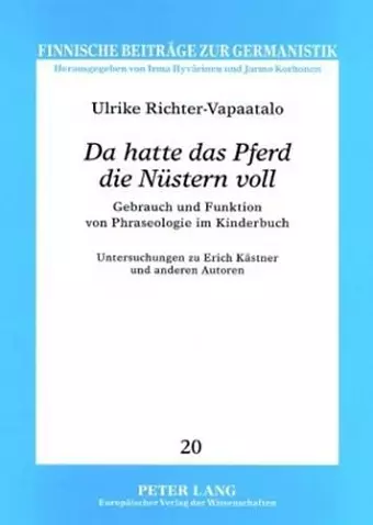 «Da Hatte Das Pferd Die Nuestern Voll» cover