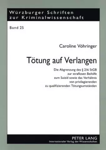 Toetung Auf Verlangen cover