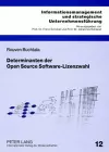 Determinanten Der Open Source Software-Lizenzwahl cover