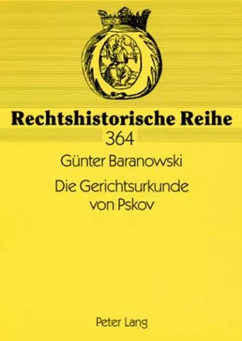 Die Gerichtsurkunde Von Pskov cover