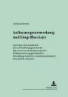 Auflassungsvormerkung Und Eingriffsschutz cover