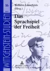 Das Sprachspiel Der Freiheit cover