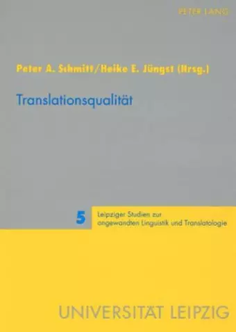 Translationsqualitaet cover