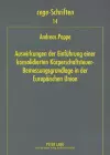 Auswirkungen Der Einfuehrung Einer Konsolidierten Koerperschaftsteuer-Bemessungsgrundlage in Der Europaeischen Union cover