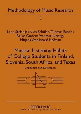 Musical Listening Habits of College Students in Finland, Slovenia, South Africa, and Texas cover