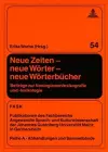 Neue Zeiten - Neue Woerter - Neue Woerterbuecher cover