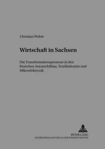 Wirtschaft in Sachsen cover