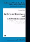 Embryonenforschung Und Embryonenschutz cover