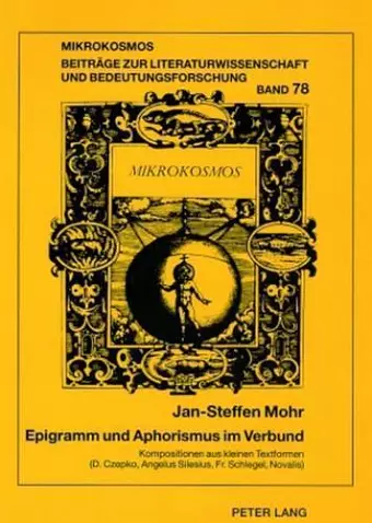 Epigramm Und Aphorismus Im Verbund cover