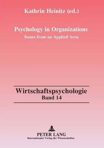 Psychology in Organizations cover