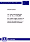 Die Haftungsvorschriften Der §§ 13 C Und D Ustg cover