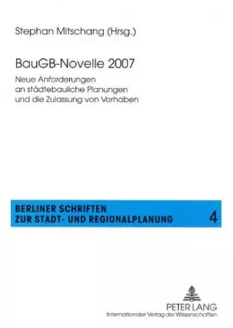 Baugb-Novelle 2007 cover