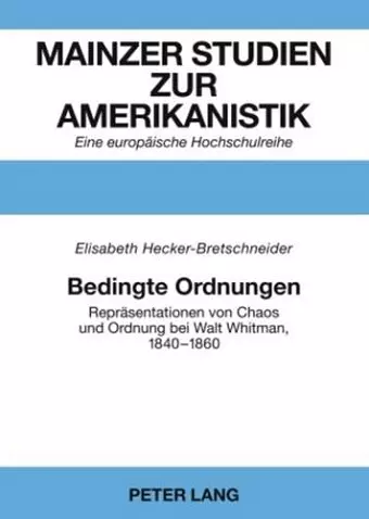 Bedingte Ordnungen cover