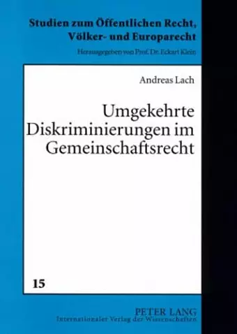 Umgekehrte Diskriminierungen Im Gemeinschaftsrecht cover