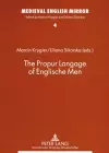 The Propur Langage of Englische Men cover