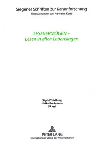 Lesevermoegen - Lesen in Allen Lebenslagen cover