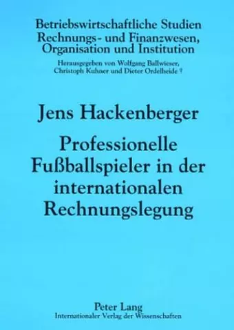 Professionelle Fußballspieler in Der Internationalen Rechnungslegung cover