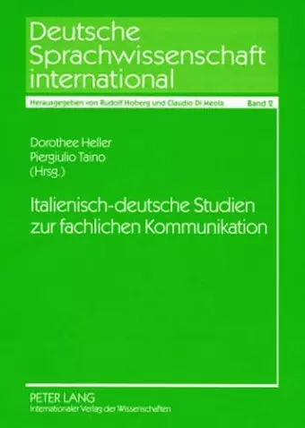 Italienisch-Deutsche Studien Zur Fachlichen Kommunikation cover