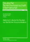 Italienisch-Deutsche Studien Zur Fachlichen Kommunikation cover