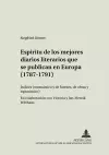 Espíritu de Los Mejores Diarios Literarios Que Se Publican En Europa (1787-1791) cover