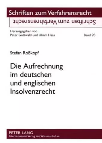 Die Aufrechnung Im Deutschen Und Englischen Insolvenzrecht cover