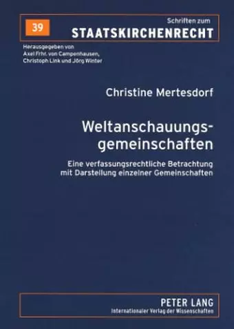 Weltanschauungsgemeinschaften cover