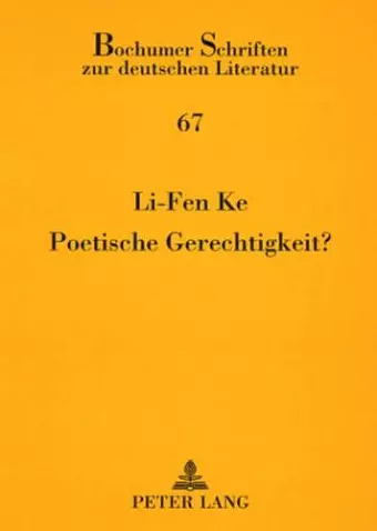 Poetische Gerechtigkeit? cover