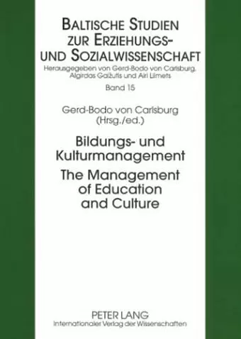 Bildungs- und Kulturmanagement- The Management of Education and Culture cover