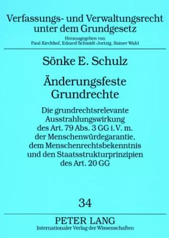 Aenderungsfeste Grundrechte cover