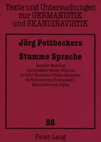 Stumme Sprache cover