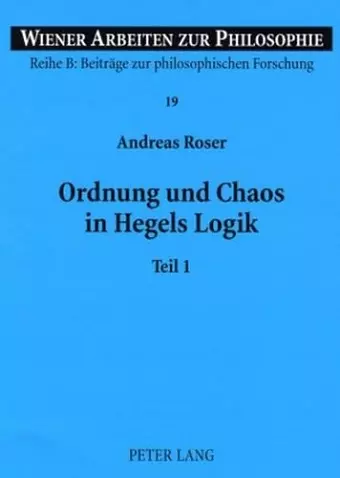 Ordnung Und Chaos in Hegels Logik cover