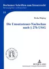 Die Umsatzsteuer-Nachschau Nach § 27b Ustg cover