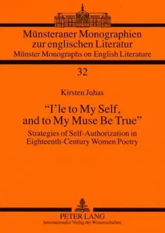 «I’le to My Self, and to My Muse Be True» cover