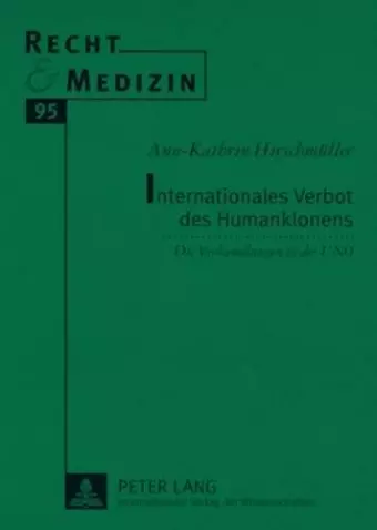 Internationales Verbot Des Humanklonens cover