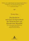 Das Kaufrecht Nach Dem Zivilgesetzbuch Der Tschechischen Und Slowakischen Republik cover