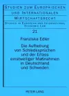 Die Aufhebung Von Schiedsspruechen Und Der Erlass Einstweiliger Maßnahmen in Deutschland Und Schweden cover