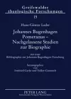 Johannes Bugenhagen Pomeranus - Nachgelassene Studien Zur Biographie cover