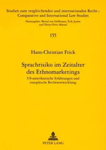 Sprachrisiko Im Zeitalter Des Ethnomarketings cover