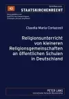 Religionsunterricht Von Kleineren Religionsgemeinschaften an Oeffentlichen Schulen in Deutschland cover