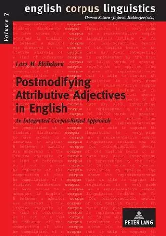 Postmodifying Attributive Adjectives in English cover