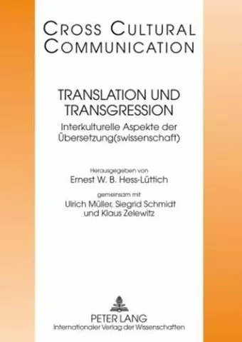 Translation Und Transgression cover