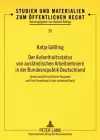 Der Aufenthaltsstatus Von Auslaendischen Arbeitnehmern in Der Bundesrepublik Deutschland cover