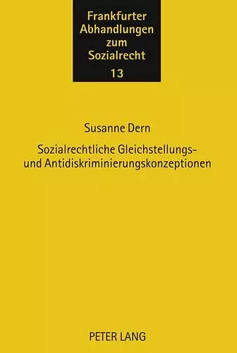 Sozialrechtliche Gleichstellungs- Und Antidiskriminierungskonzeptionen cover