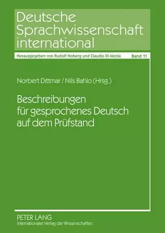 Beschreibungen Fuer Gesprochenes Deutsch Auf Dem Pruefstand cover