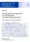 Orthographieleistungsprofile Von Lerngruppen Der Fruehen Sekundarstufe I cover