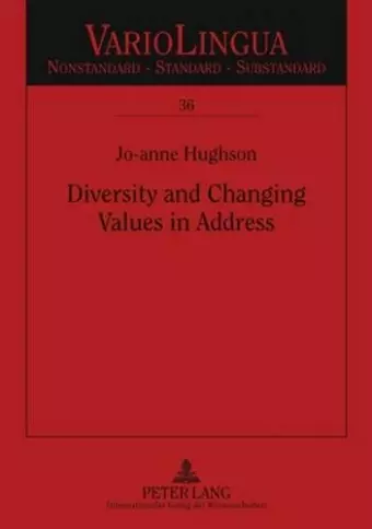 Diversity and Changing Values in Address cover