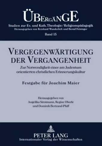 Vergegenwaertigung Der Vergangenheit cover